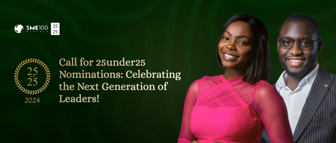 Photo showing a promotional graphic for the 25under25 nominations 2024, featuring vibrant text and imagery inviting nominations for outstanding individuals under the age of 25.